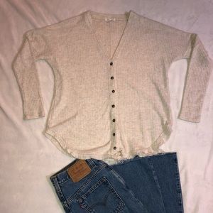 Maurices Waffle knit long sleeve